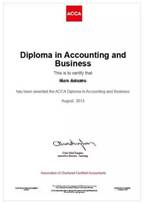 說明: ACCA 商業會計證書